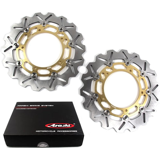 Arashi Front Brake Disc Rotor Compatible with Yamaha MT-09 ABS 2014-2020 / MT09 SP ABS 2018-2020 / MT09 TRACER ABS 2015-2021 / MT-09 SPORT TRACKER ABS 16 / MT-09 STREET RALLY ABS 14-16 Motorcycle Replacement Accessories