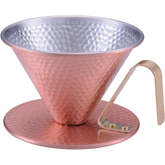 Tanabe Metal Fittings Pure Copper Coffee Dripper Hammered 4086
