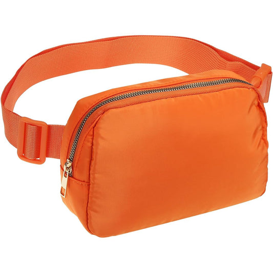 PATIKIL Fanny Pack Waterproof Belt Bag Men & Women Adjustable Crossbody Bag Waist Bag for Running Travel Workout Orange