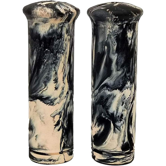 Marble Grip Black and Ivory for Harley 1" Nice Motorcycle