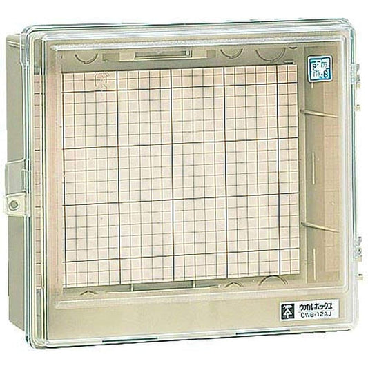 Mirai Kogyo Wall Box Transparent Lid/No Roof/Horizontal Type Effective Fukasa 106 Price for 1 CWB-12AOJ
