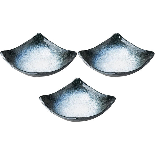 Set of 3 Sea of Clouds Diamond Shape 7.0 Bowl [16.6×16×5.2cm] [Square Bowl]
