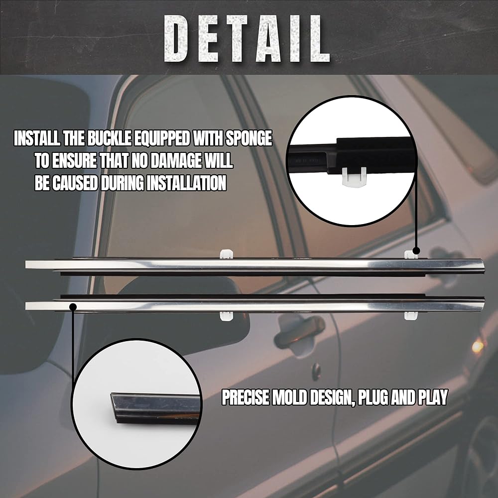 ZOEWALK Weather Stripe Window Seal Window Mall Honda Accord 2008-2012 72410-TA01 72450-TA0-A01 72910-A01 72950-A01