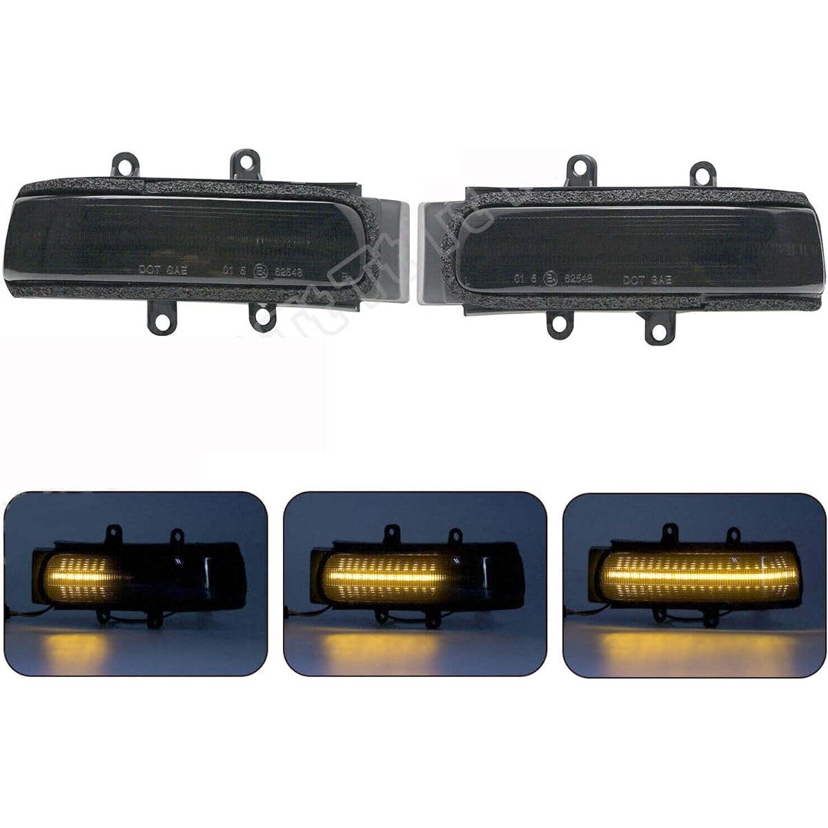 Smoke Lens Sequential Door Mirror, Turn Signal, Vellfire 20 Series, Estima 50 Series