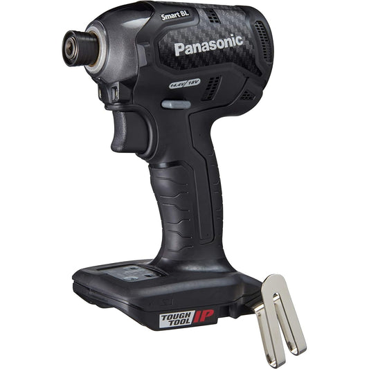 Panasonic Rechargeable Impact Driver Body Only (Battery Pack, Charger, Case Sold Separately) Dual (14.4V/18V) Smart BL 170N・m (When using 18V) IP56 EZ76A1X-B Black