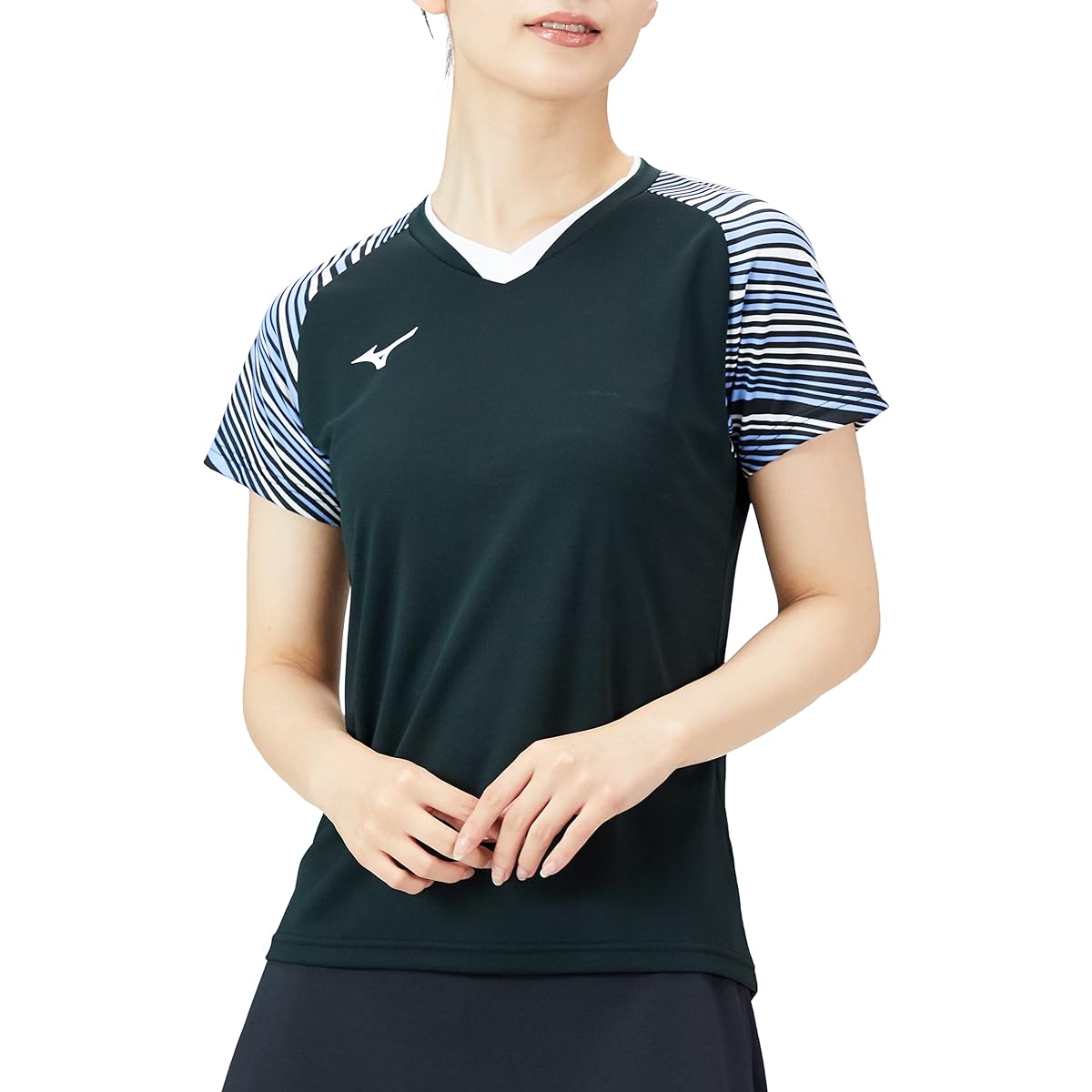 Mizuno 62JA2701 Women's Tennis Wear Game Shirt Sweat Absorbent Quick Drying Dynamotion Fit Badminton