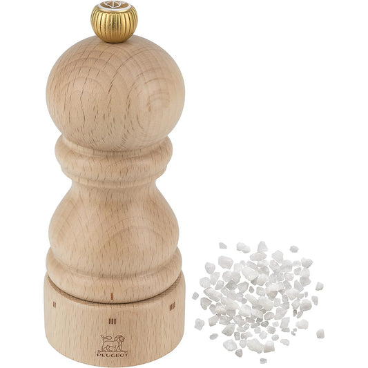 PEUGEOT Mill Salt Salt Mill Wooden Coarseness Adjustment Capacity 30g/12cm Manual Made in France Paris U-Select Plain Wood 23379