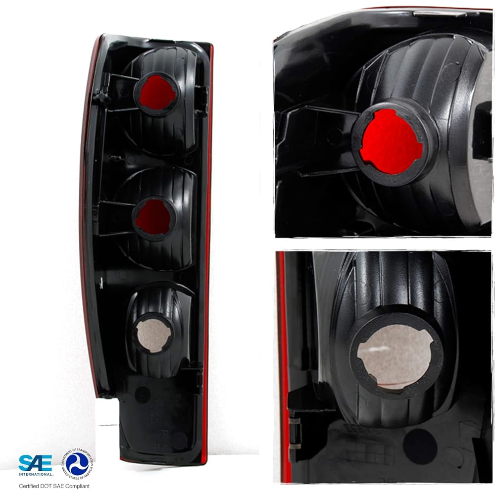 Chevrolet Colorado/GMC Canyon Track Red Tail Light Driver Left+Passing Seat Right replacement pair