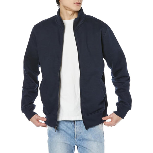 Men's Sweatshirt Zip Up Mock Neck Fleece