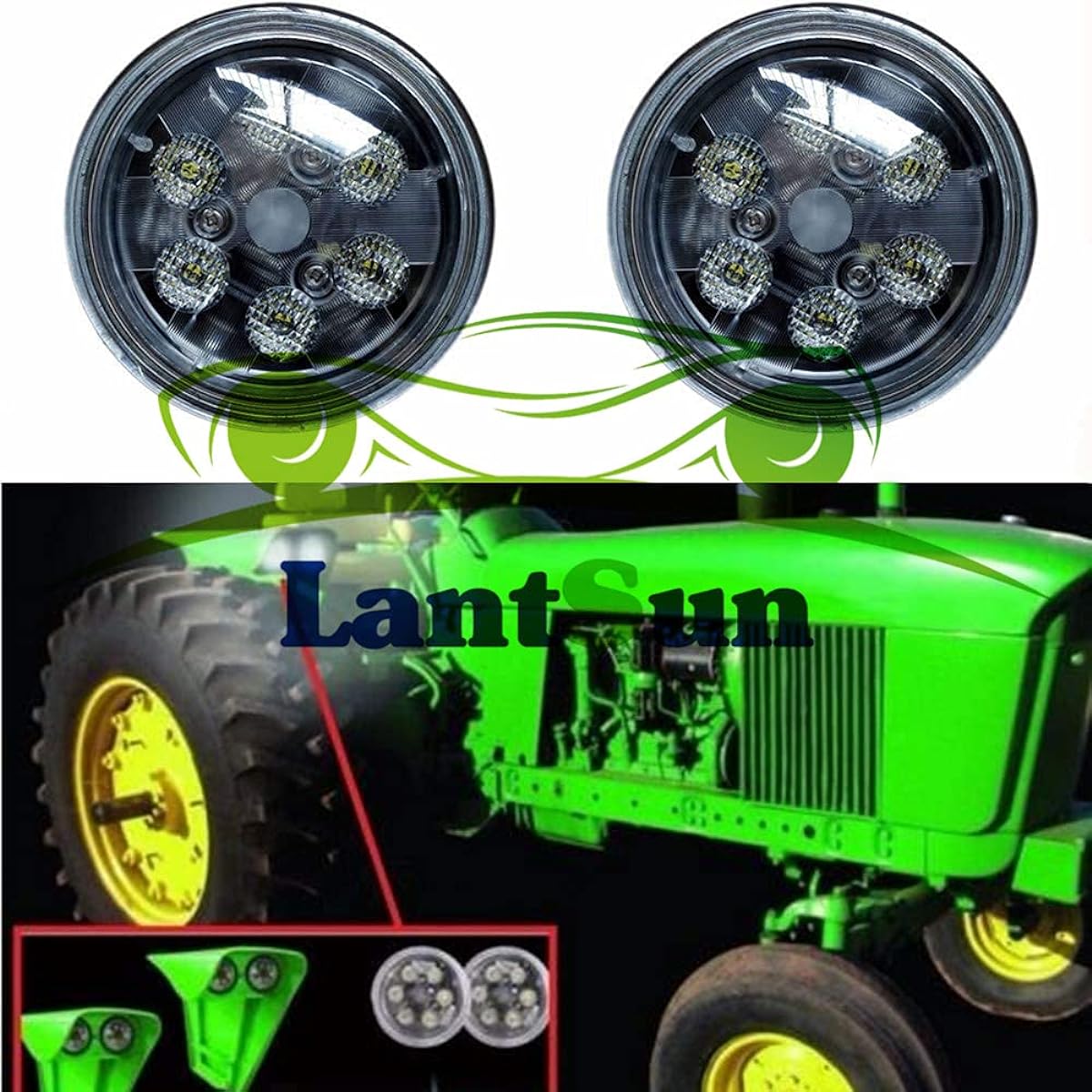 4.5 inch 18W round CREE flooded LED John Dia Tractor (Two Piece)