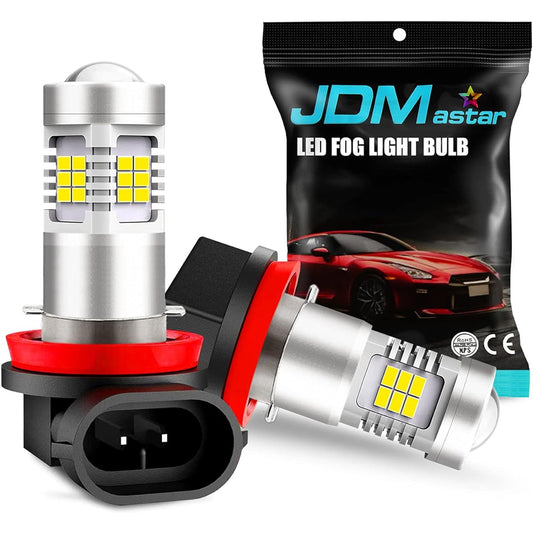 JDM ASTAR Bright White White PX Chip H11 H16 LED Fog Light Light bulb projector