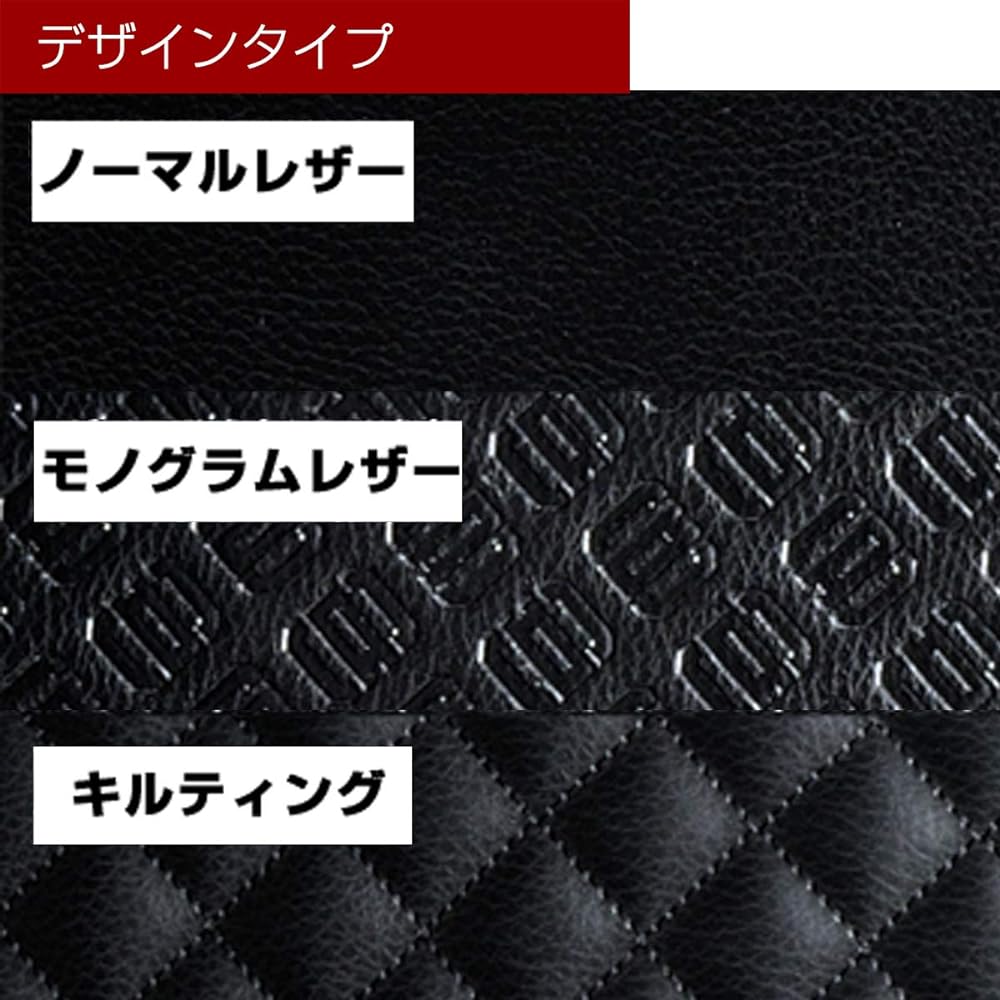 DAD Garson JF3/4 N-BOX/N-BOX Custom D.A.D Door Kick Guard for 1st Row (Standard Seat) Left and Right Set [Monogram Leather] GARSON KG004-01-02