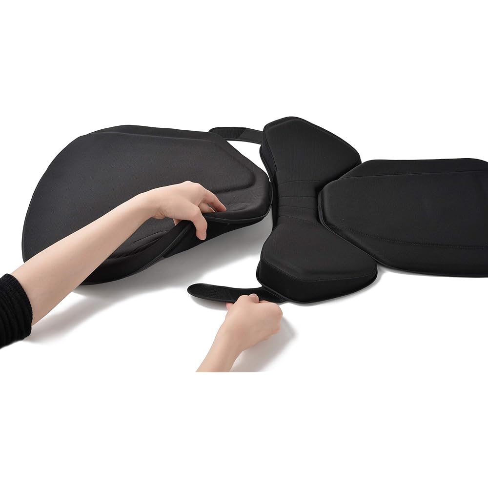 EXGEL Hug Drive Slim Cushion Gray HUD03-GR Gel Cushion Car Made in Japan Waist Pad