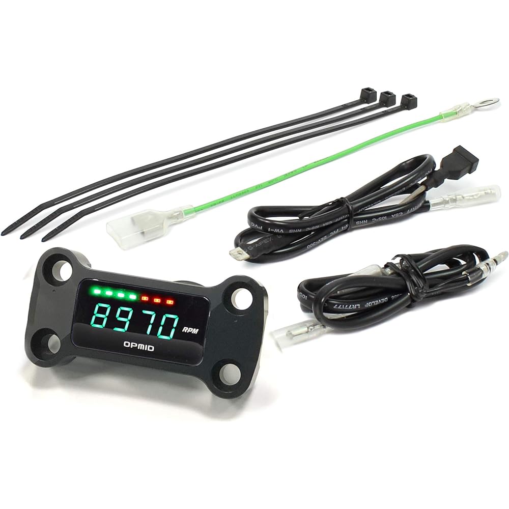 OPM Top Indicator Tachometer & Voltmeter Black Monkey 125 M1304BK
