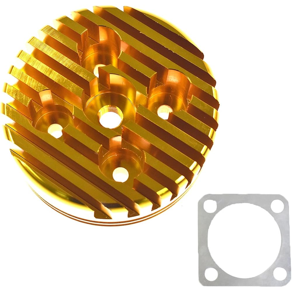 JRL CNC cylinder head 66cc/80cc engine Yellow AM-MB1276-6