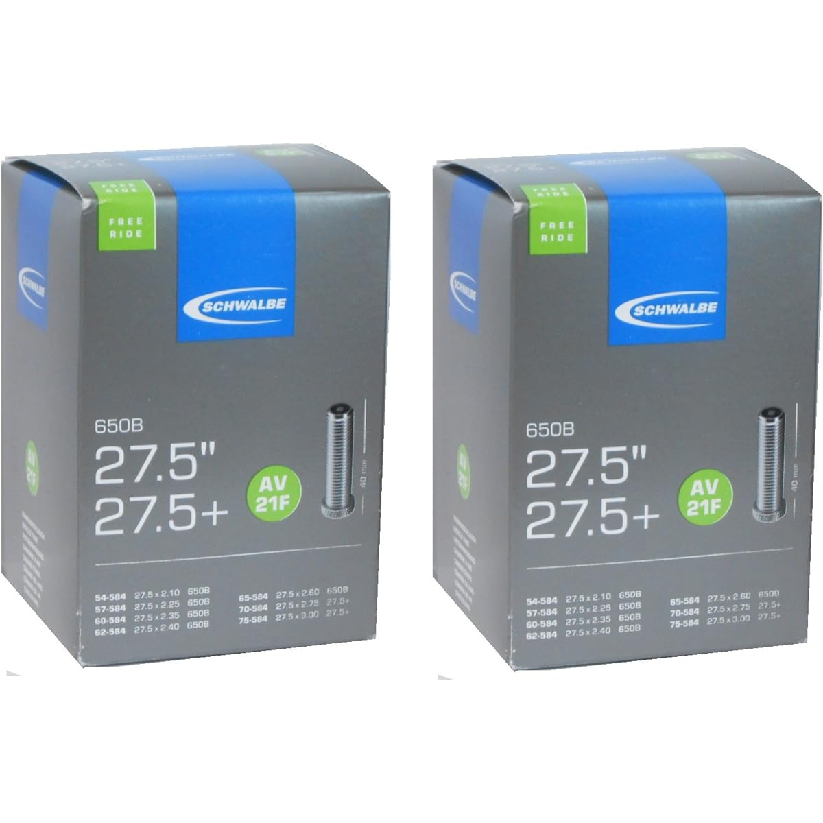 SCHWALBE 27.5 x 2.10/3.00 tube (for FR) American style 40mm AV21F 650B 27.5+ [parallel import goods]