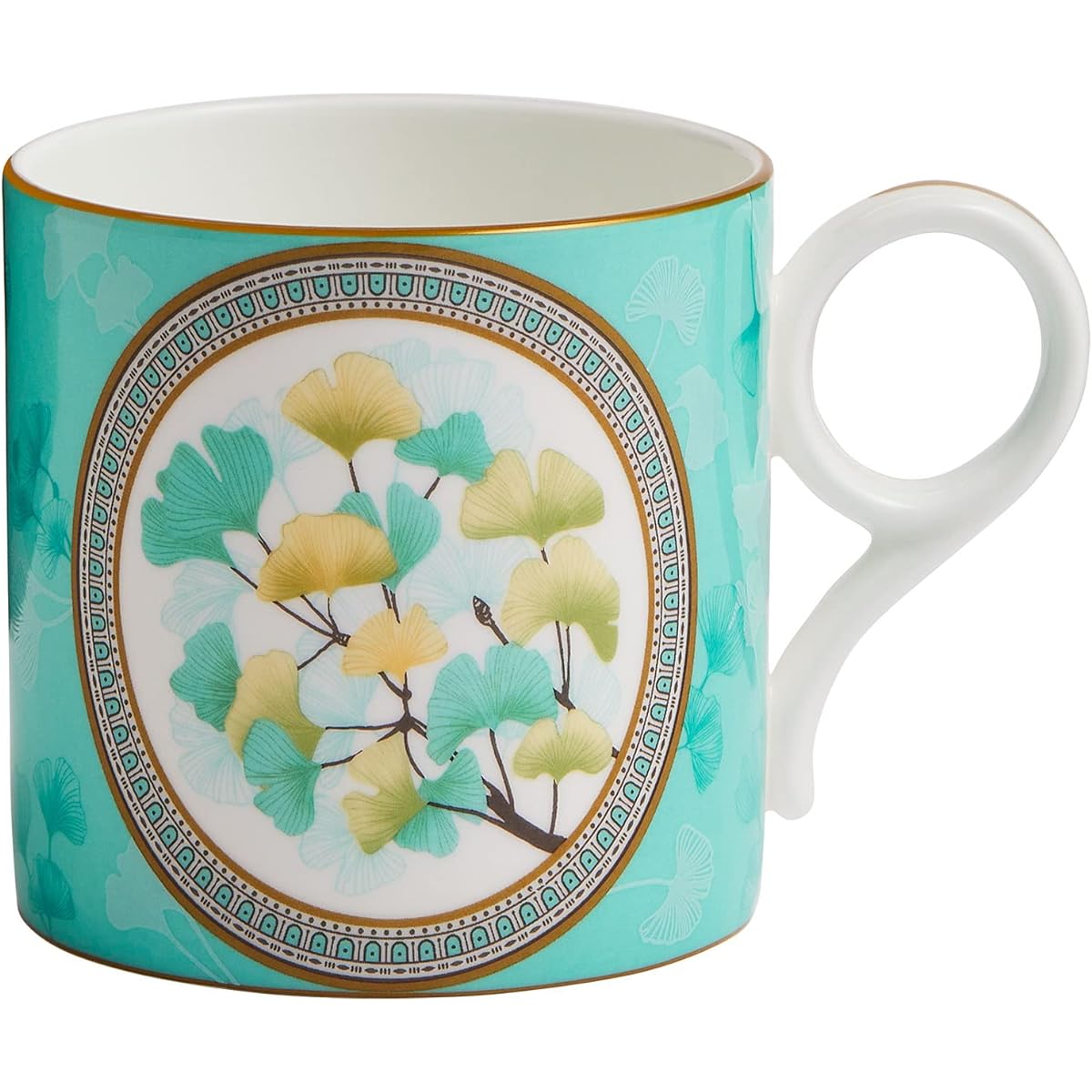 [Regular Imported Product] Wedgwood Wanderlust Mug Tokyo Mug Ginkgo Emerald Green 350ml Wedding Gift Present 1064095