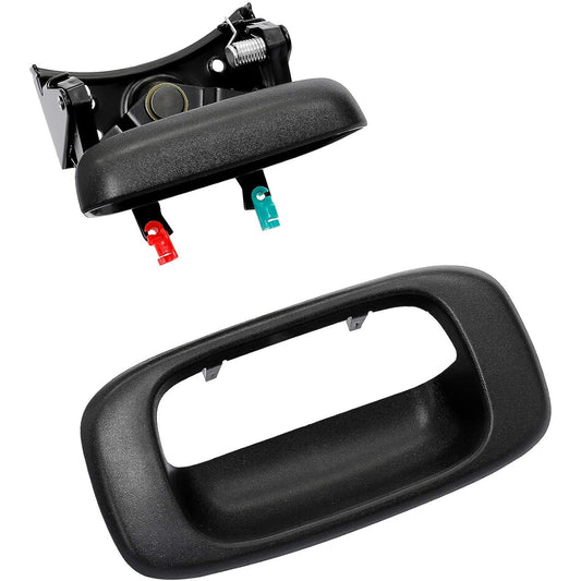 With tail gate handle latch and bezelt rim clip -GM parts 15997911, 15228539, 15228541, 15228540 replacement.