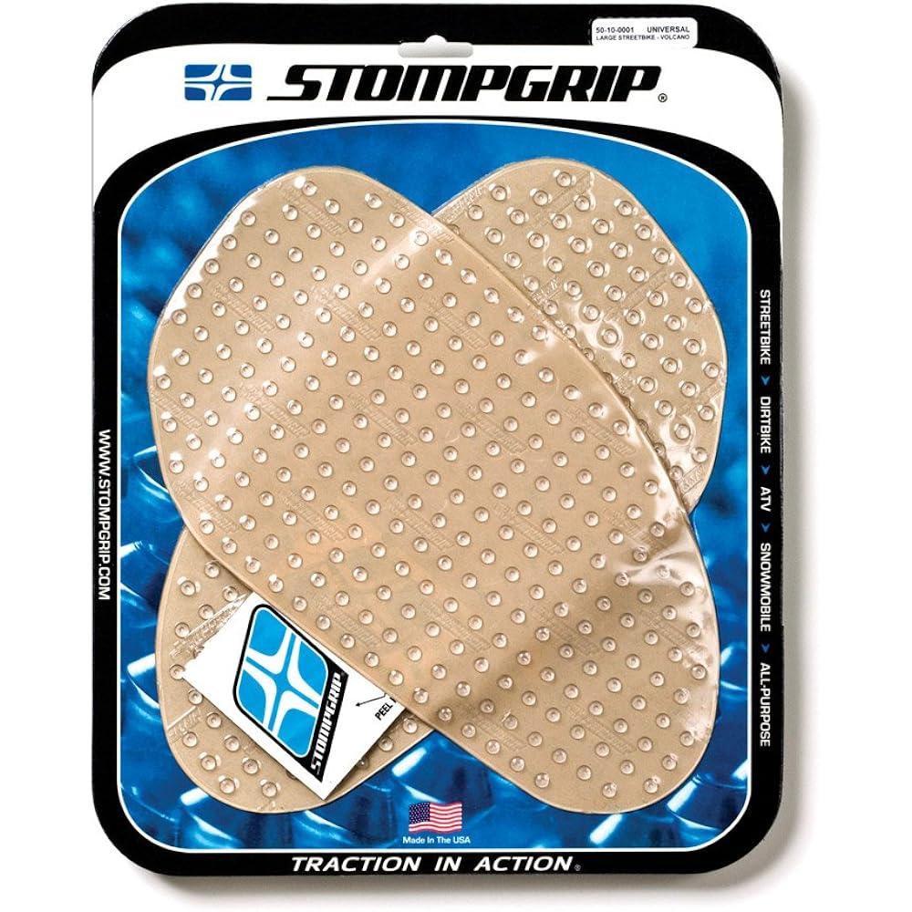 STOMPGRIP Traction Pad Universal 300x170mm SPORTBIKE VOLCANO Clear 55-10001