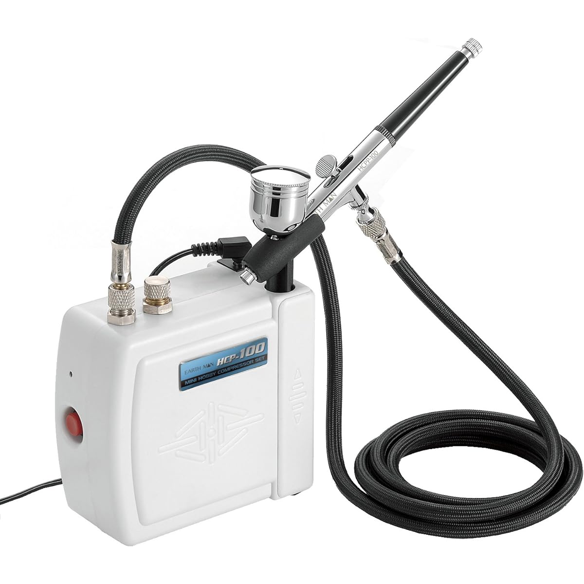 Takagi Mini Hobby Compressor Set EARTH MAN HCP-100 [Airbrush Ready to Use Set] TAKAGI Compressor Airbrush Gunpla Air Compressor Airbrush Compressor Airbrush Painting Booth