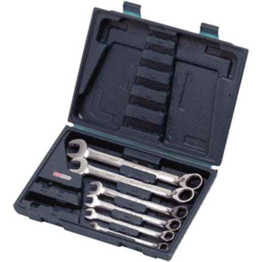 KS TOOLS Combination Ratcheting Spanner Set 6 pcs GEARplus GEARplus reversing combination ratcheting spanner set 6 pcs 503.4646