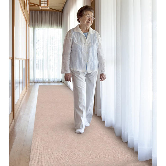 Sanko Corridor Mat Carpet Water Repellent Deodorizing Made in Japan Okudake Adsorption Long Mat 90 x 800cm Beige KP-51