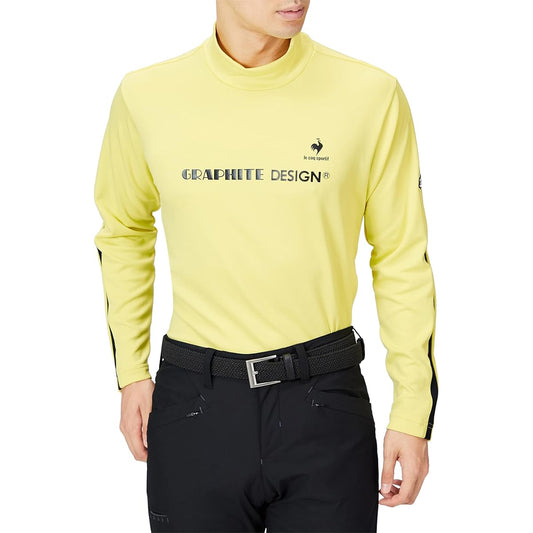 [Le Coq Sportif] 22 Fall/Winter Model Golf Long Sleeve Shirt [TOUR AD] High Neck Sweat Absorbent Quick Drying UPF15 Comfortable Men's