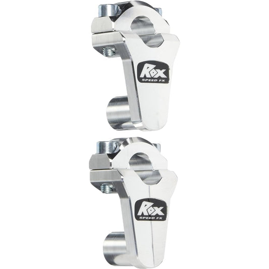 ROX SPEED FX 2 Inch Pibot Riser 7/8 inch handlebar -Natural aluminum 1R -P2SSN
