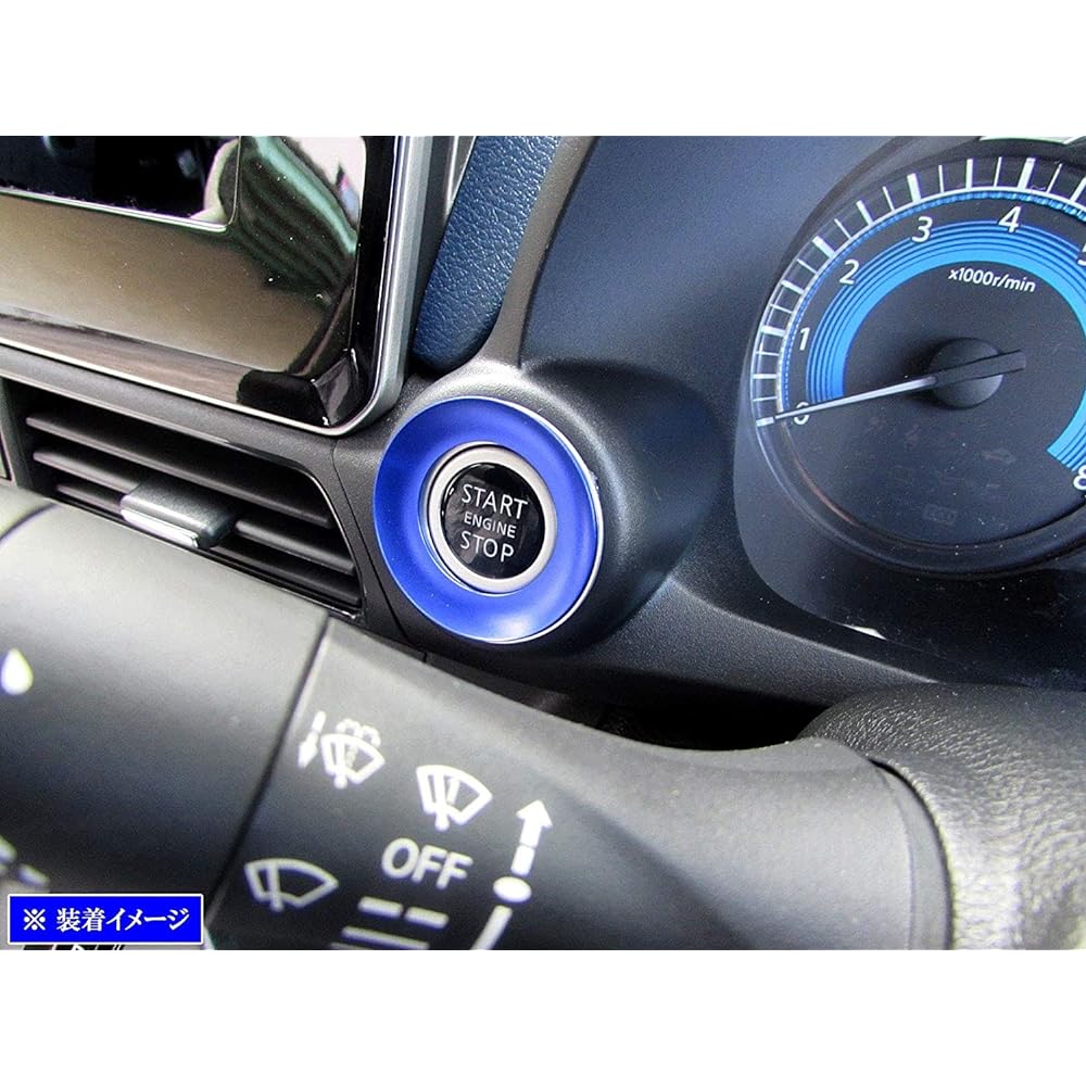 BRIGHTZ eK Cross EV B5AW Engine Starter Switch Ring Blue [INT-ETC-239] eK Cross EV 53616