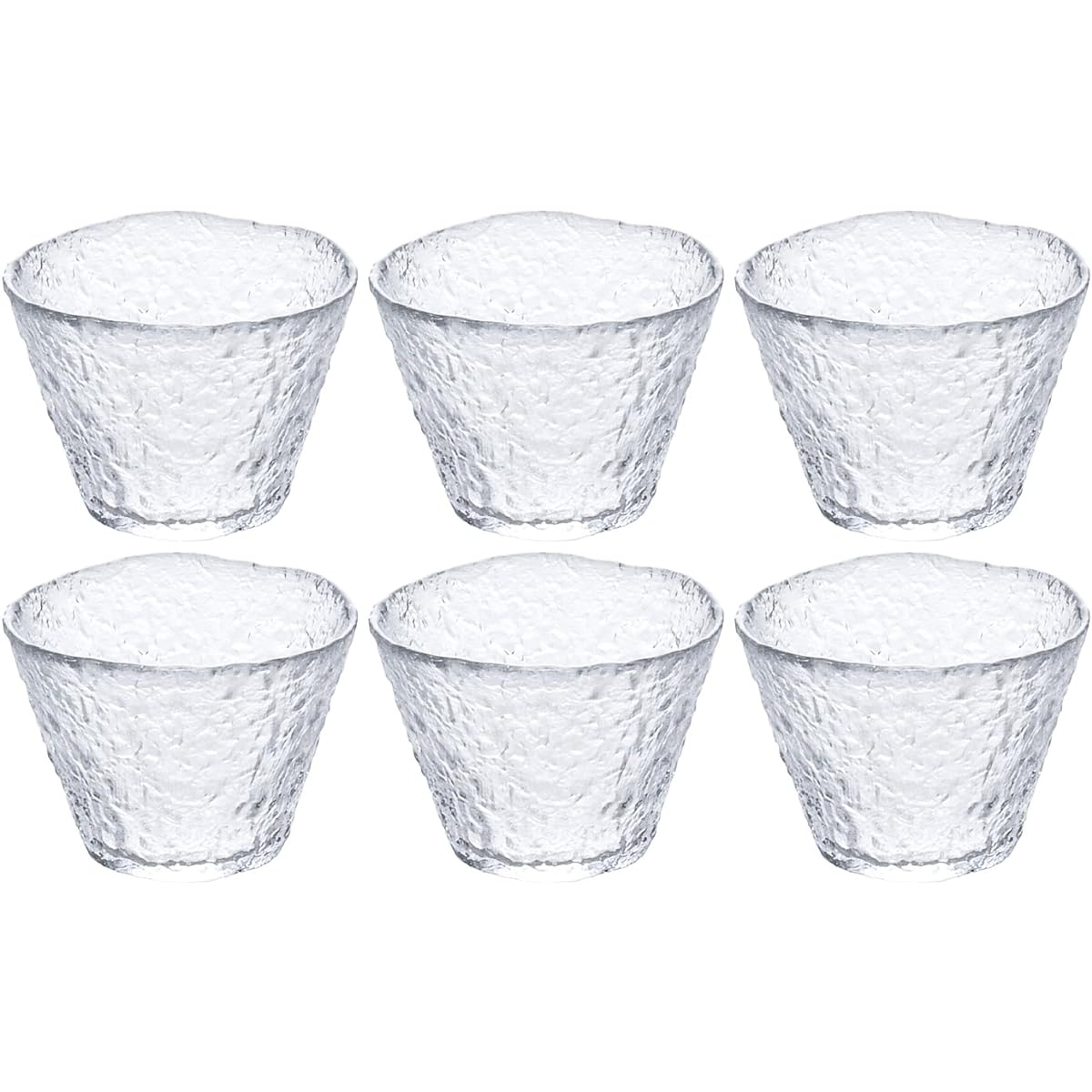 Adelia Tumbler 180ml Tsugaru Vidro First Snow Free Cup Set of 6 Made in Japan F-77655