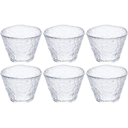 Adelia Tumbler 180ml Tsugaru Vidro First Snow Free Cup Set of 6 Made in Japan F-77655