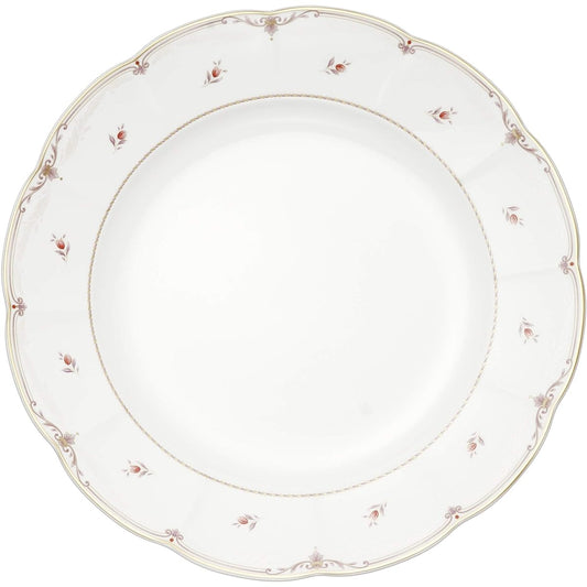 NARUMI Plate Dish Diane 27cm Red Cute Stylish Lotus Flower Dinner Made in Japan 50330-1120