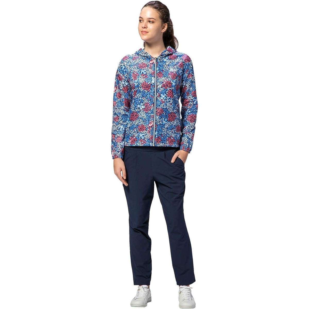 [Le Coq Sportif] Long Pants, Air Stylish Pants, Quarter Length, Water Repellent, Stretch, Tapered Pants, Training, Remote Work, Home Work, Women's