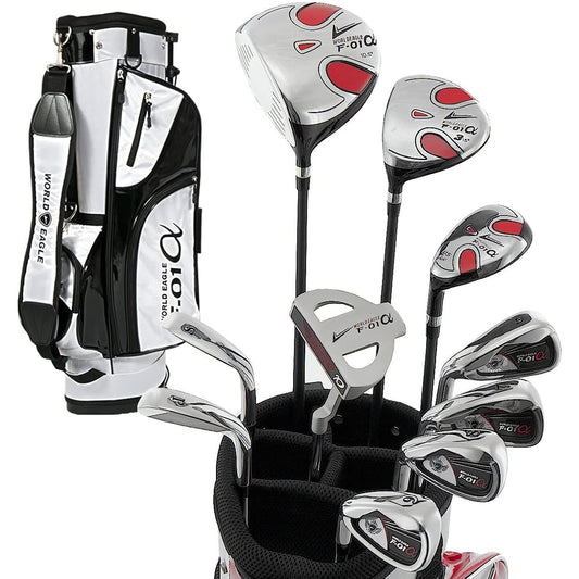 World Eagle Golf Club Set Men's Lefty with Caddy Bag F-01α