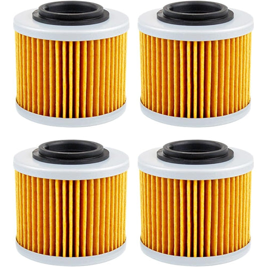 Motorcycle Oil Filter A/prili-a 311 TX 85-93 320 TR 78-84 ETX350 85-92 Pegaso 650 92-04 Touareg 600 85-93 CCM Trail 604 RS (Color: 4pcs-yellow)