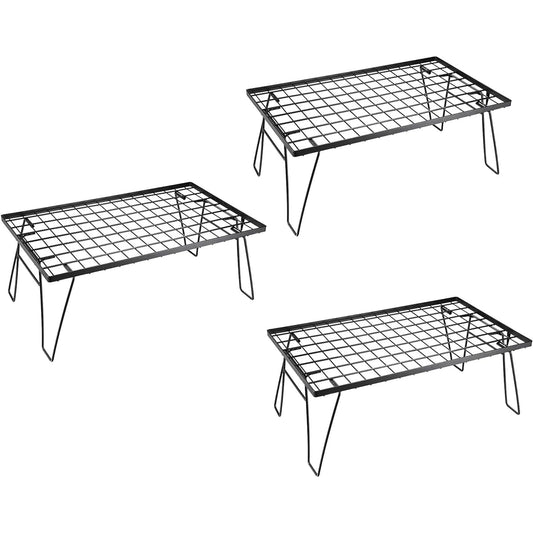 NANGGEAR Field Rack Campers Multi Rack Storage Rack Black Black Gear Body 20101 (T-230) 3 Piece Set 20103