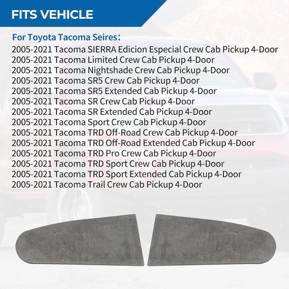 Wikibb BMC Body Mount Chop Plate Toyota Tacom 2005-2021 Welding Cab Mount Chop Kit 2nd & 3rd Generation Takoma Compatible CMC Replacement Toyota Takoma Accessories