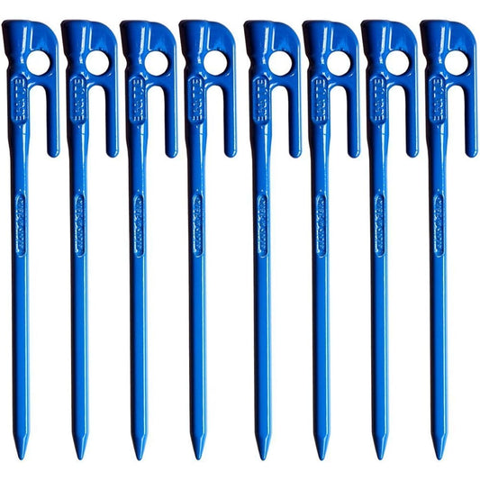 ELLISSE Forged Peg Elisse Stake 28cm Blue Powder Coating Set of 8 MK-280BL MADE IN JAPAN