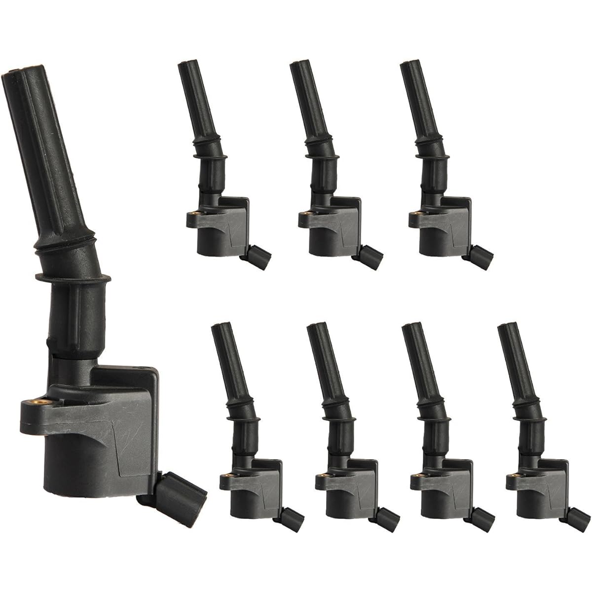 ENA Curve Boots Ignition Coil Pack 8 Pieces Set Ford Lin Khan Mercury 4.6L 5.4L V8 Replacement DG508 C1454 C1454 C1417 FD503 1L2U12029AA I2LU-12A388-AA C1417 DG473 DG481 DG473 DG49 1 1