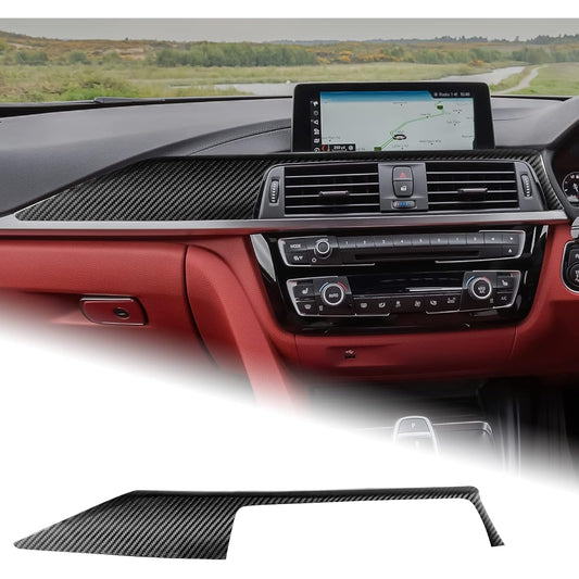 AIRSPEED Accessories for BMW F30 F31 F32 F33 F34 F36 Real Carbon Fiber Car Pilot Dashboard Cover Trim Stylish Custom Interior Parts Interior Panel (Dashboard Cover)