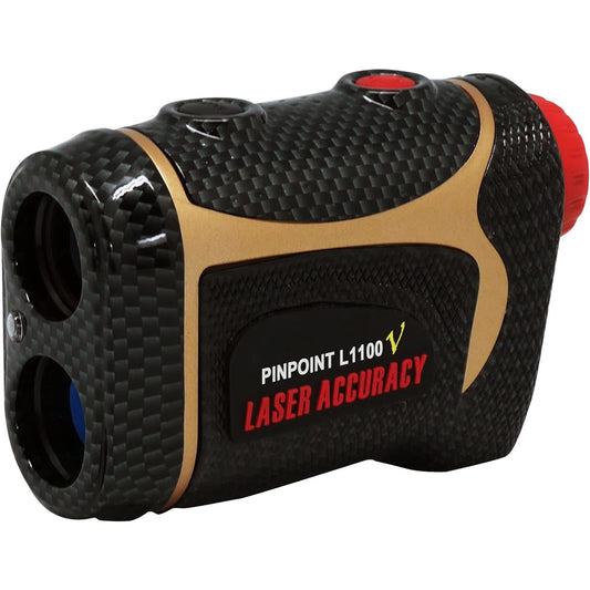 Laser Accuracy PINPOINT L Series L1100/L1100V Golf Laser Distance Meter Compatible with Height Differences Lock-on Vibration Function Up to 1200yd