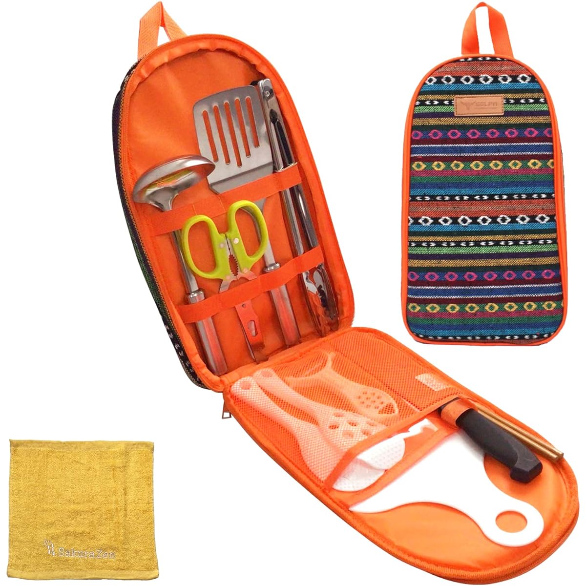 Outdoor Survival Outdoor Cookware Set Camping BBQ Leisure All Purpose Cooker BBQ Cooking Tools 12 Pieces 13 Pieces