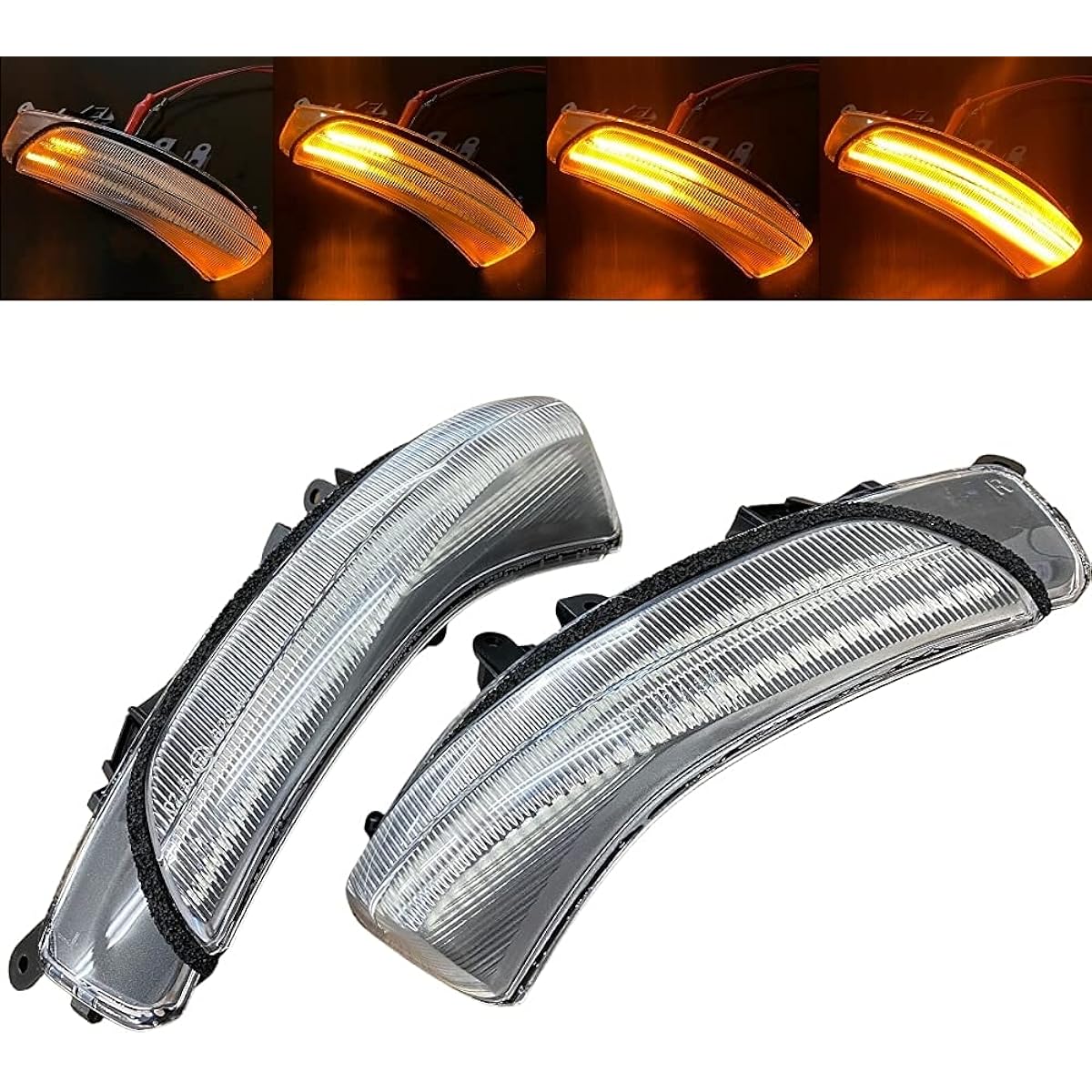 [Flowing Turn Signal] 30 Series Prius (ZVW30/35) G's Compatible, Door Mirror, Sequential Turn Signal, 2-Line Luminous, High Fla Protection, Coupler On, Meteor, Left and Right Set, Clear Lens