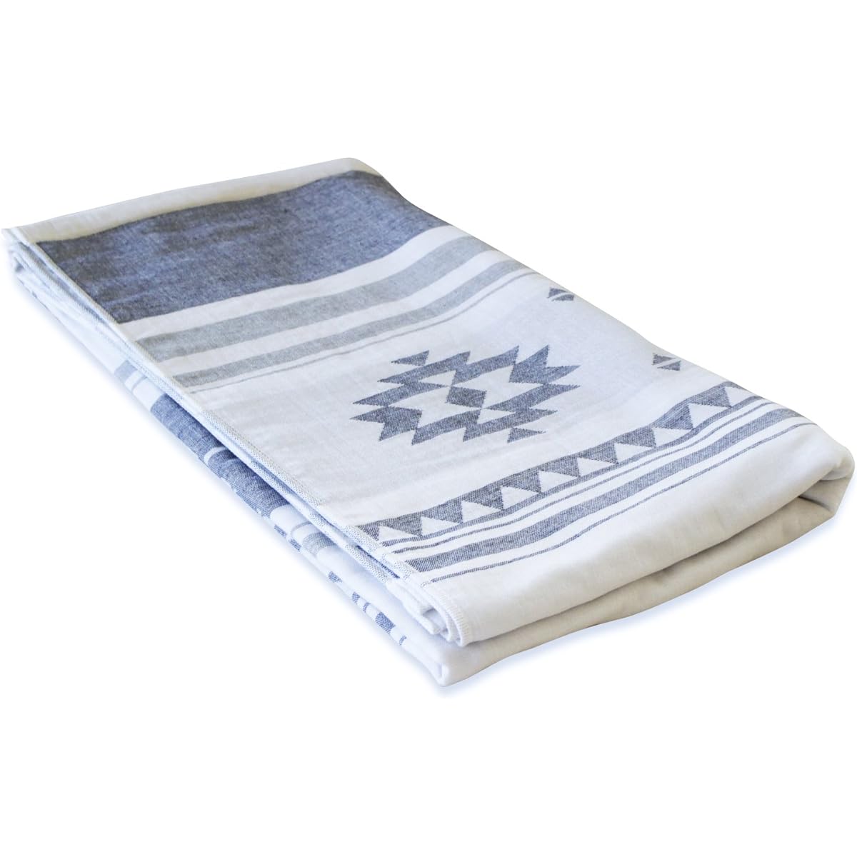 Nakashoji Domestic Imabari Towel Gauze Blanket 140 x 190cm (Single) Native Pattern Gray 251170015-011