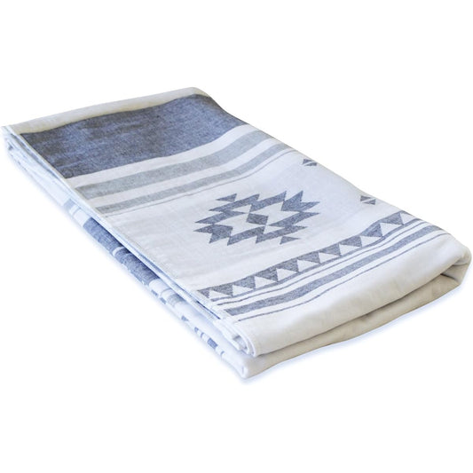 Nakashoji Domestic Imabari Towel Gauze Blanket 140 x 190cm (Single) Native Pattern Gray 251170015-011