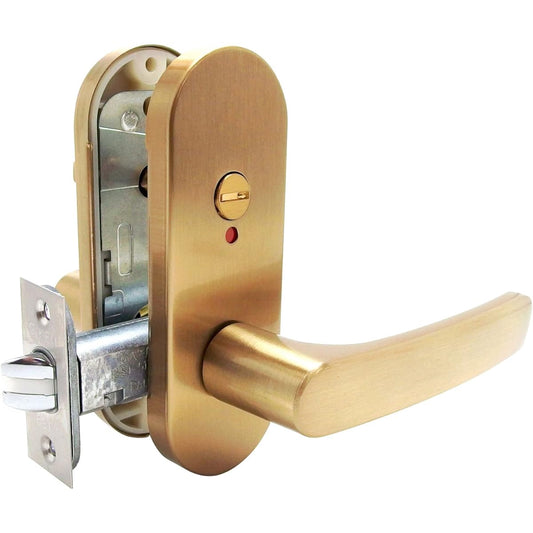 Kawaguchi Giken Door Lever High Lever Lock Satin Gold Blister Pack DAL-33-4K13-SG