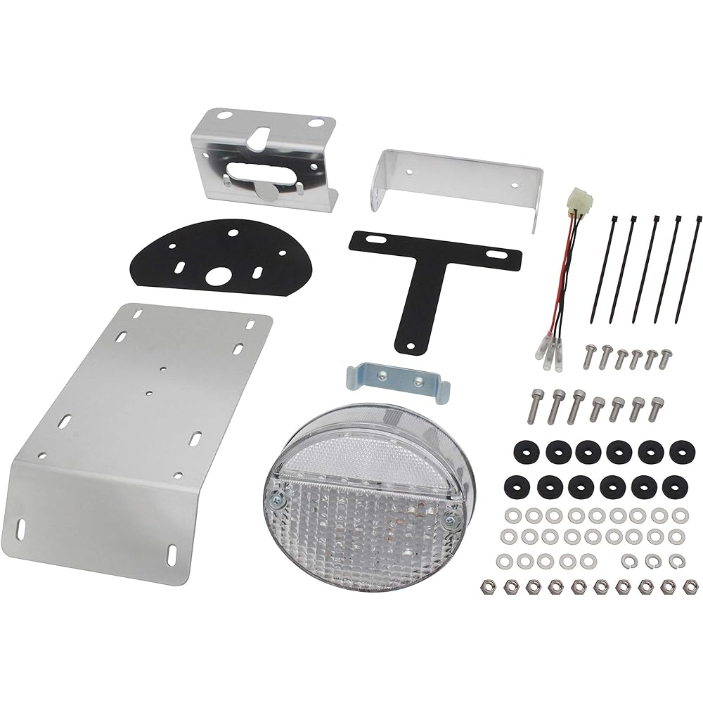 POSH Motorcycle Supplies Rear Fender Eliminator Kit Z2 Type ZEPHYR750/RS LED/Clear Lens 030090-LC