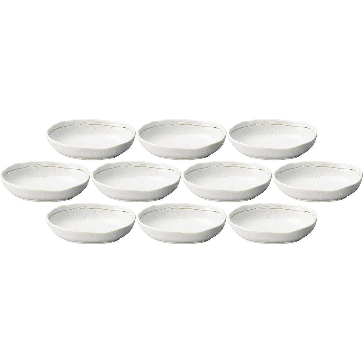 Set of 10 scribe boat-shaped pots 5.0 [17 x 11.5 x 4.5 cm] [Medium bowls]