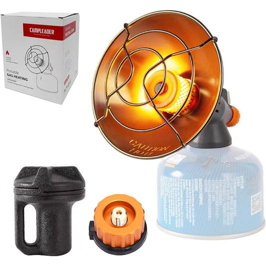 Outdoor Heater Ultra Light Automatic Press Ignition Adjustable Firepower Easy to Carry Comes with Storage Case Suitable for Outdoor Camping, Ice Fishing Trip, Home Patio, Field Work, Hunting, Backpacking, Hiking Small Camp Heater