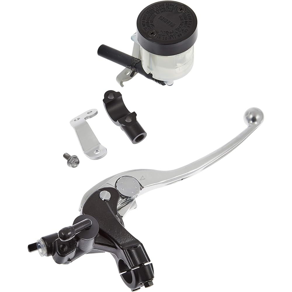 Daytona Nissin 62411 Brake Master Cylinder for Motorcycles, Semi-Radial (Diagonal and Horizontal), ?0.7 Inches (19 mm), Black Body, Buffed Clear Lever